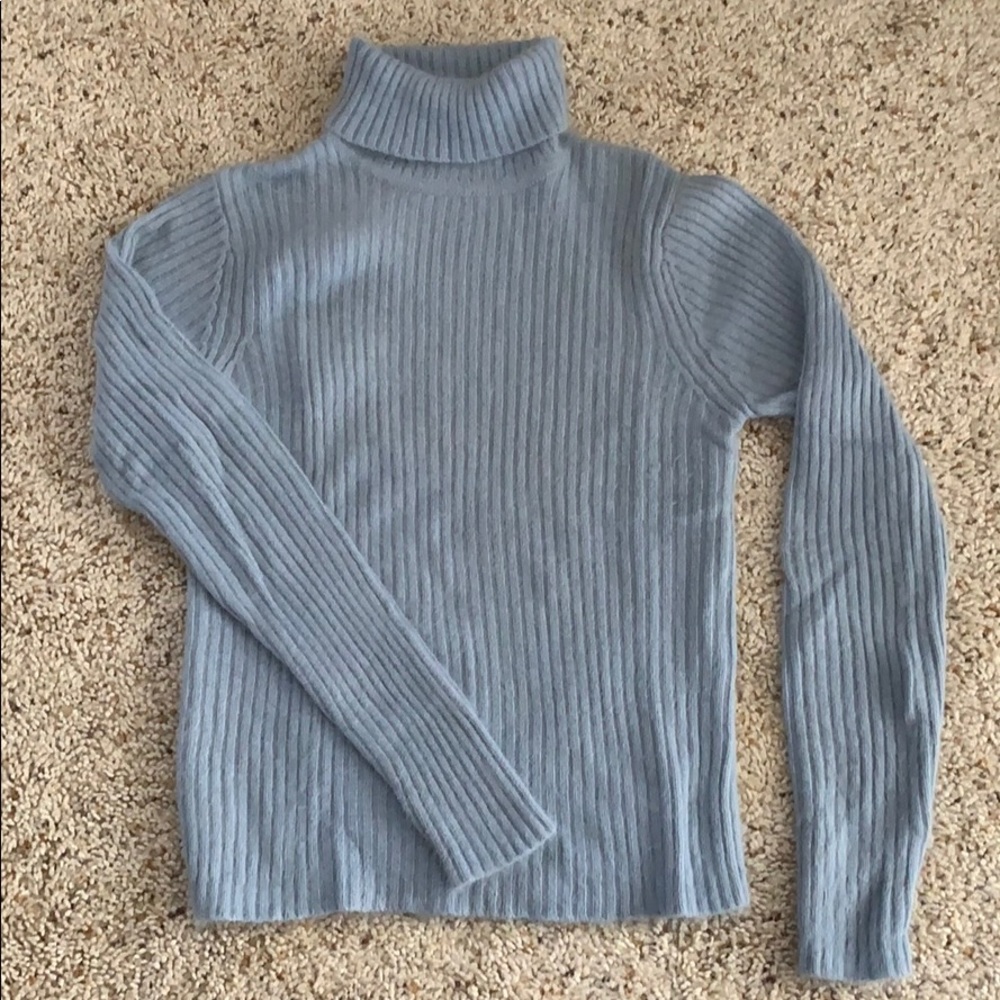 Blue-gray angora sweater, size XS